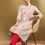 Women Casual Flared Sleeve Self Design Blue Top Stylish Regular Fit Soft Fabric Trendy Office Party Top